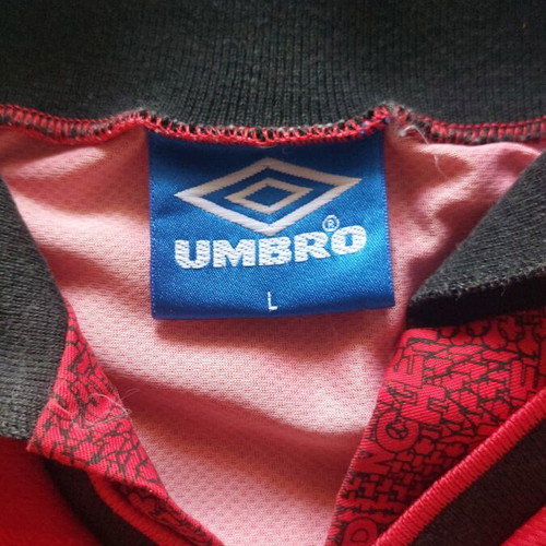 Manchester United jersey with Old Trafford stadium print, 1994-1996