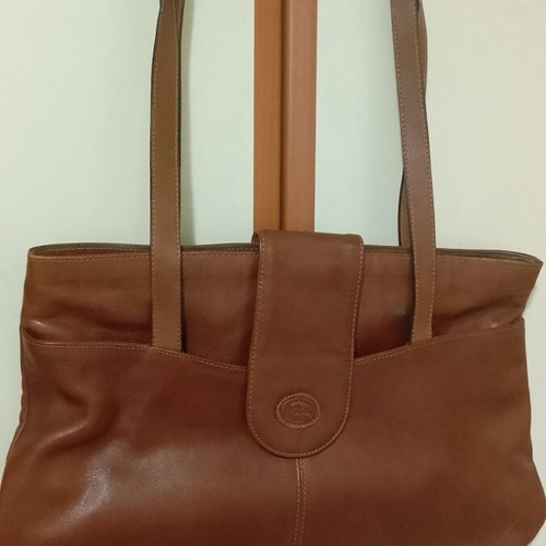 Iguana shoulder bag leather brown like new