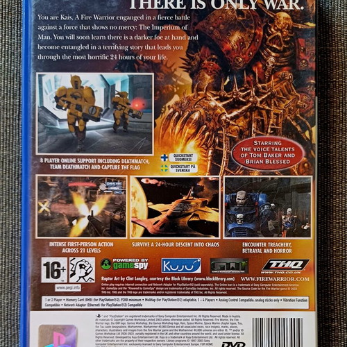 Warhammer Fire Warriors PS2 game used