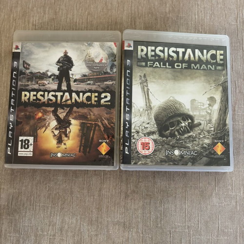 Resistance 1&2 PlayStation 3 games used, non-working pack