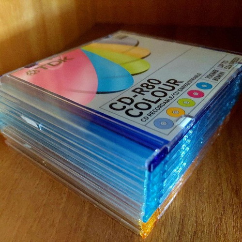 Slim CD/DVD cases used, pack of 10