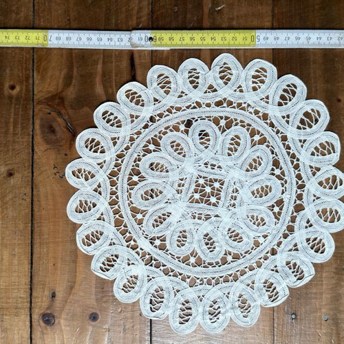 Set of 5 Vintage White Decorative Lace Pieces