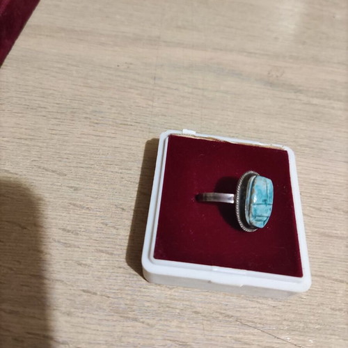 Silver 1000 Grade Ring with Scarab New