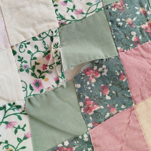 Patchwork pillowcases set like new, cotton, 2 pieces