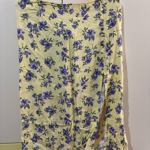 H&M skirt used, summer floral, XXL 44 16