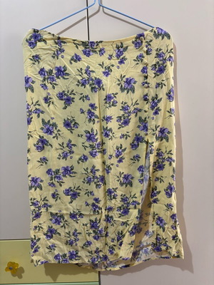 H&M skirt used, summer floral, XXL 44 16