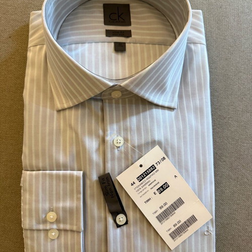 Calvin Klein men's shirt 100% cotton slim fit new, multicolor