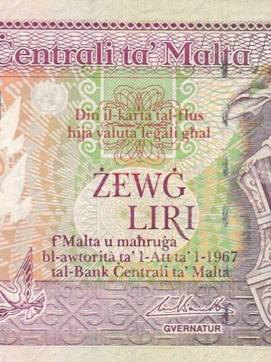 Malta banknote, like new