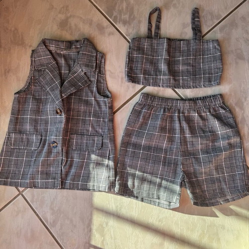 Set for 3-year-old girl like new, white and gray