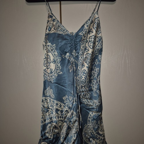 Zara turquoise dress M with paisley