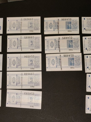 Train Tickets Used Pack of 41 Various Greek Transport