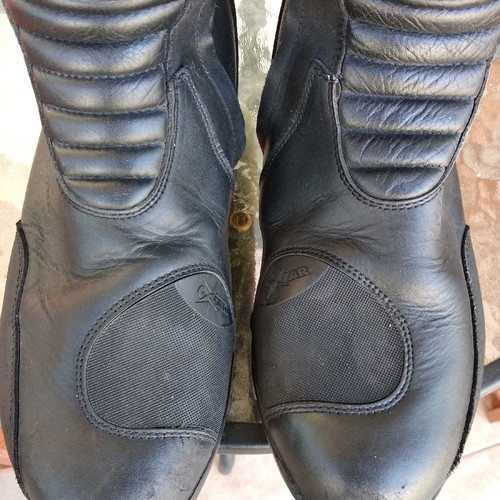 Oxtar motorcycle boots used, leather, size 43