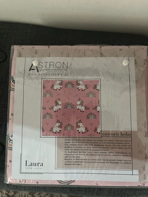 Laura pink cotton bed sheet set new in sealed packaging
