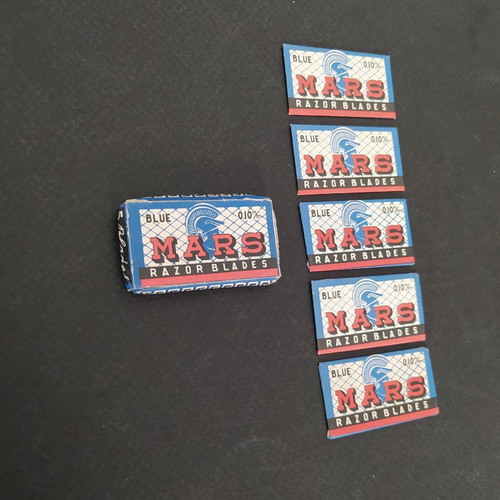 Mars razor blades pack of 5, like new, Greek made
