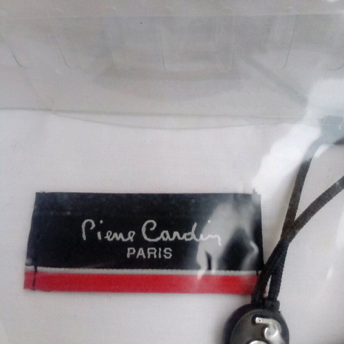 Pierre Cardin men's shirt new short sleeve, size medium, white