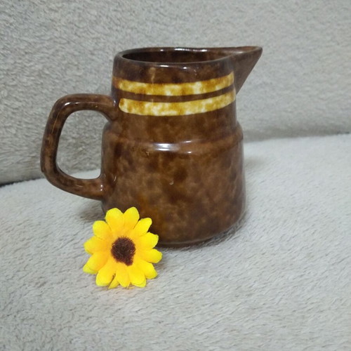Vintage ceramic jug with bonus ceramic pot