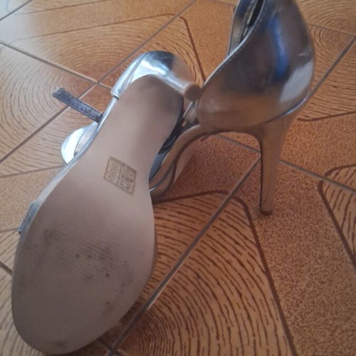 Women's silver sandals and pumps, like new, size 38