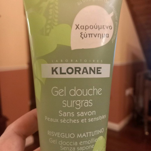 Klorane Happy Awakening shower gel new with defective cap