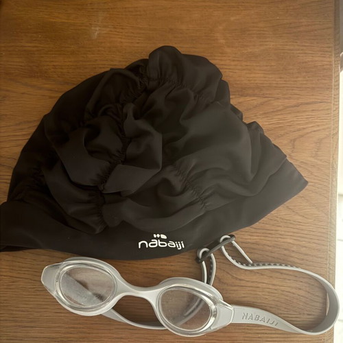 Nabaiji swimming set with goggles and swim cap
