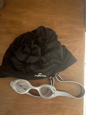Nabaiji swimming set with goggles and swim cap