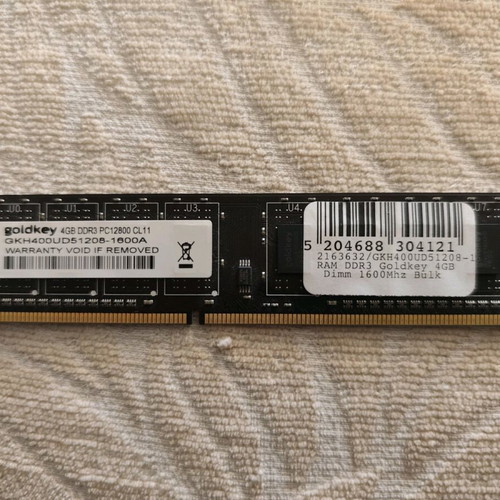 Goldkey RAM DDR3 4GB like new 1600MHz PC12800 memory module
