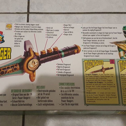 Power Rangers Dragon Dagger boxed, used, sound works