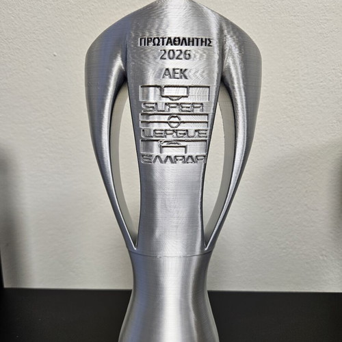 Super League Champion Trophy AEK new, 3D printed