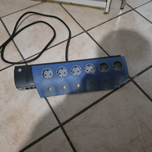 Legrand 6-Outlet Schuko Power Strip with Surge Protection