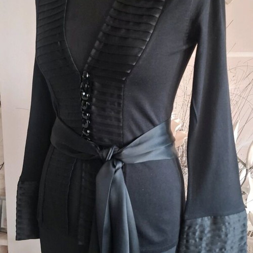 Nugat London silk black blouse jacket like new XS