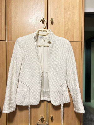 Zara wool jacket S white like new