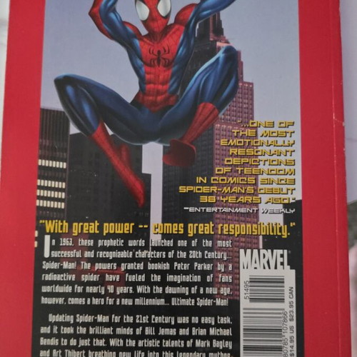 Ultimate Spider Man Power and Responsibility Marvel Comics Vol. 1 Graphic Novel like new
