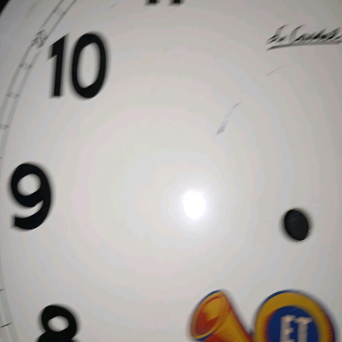 Greek Post clock plate used, metal, diameter 37.5 cm