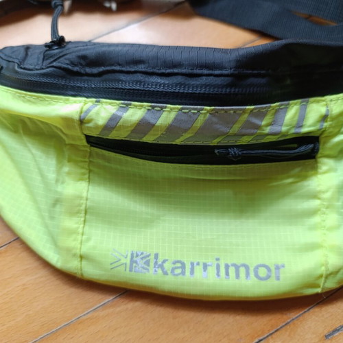 Karrimor waist bag used, neon yellow and green