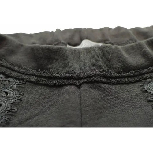 Philipp Plein black pants used, size S, cotton with lace