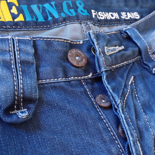 Men's denim jeans like new, size 31, blue, crinkled style