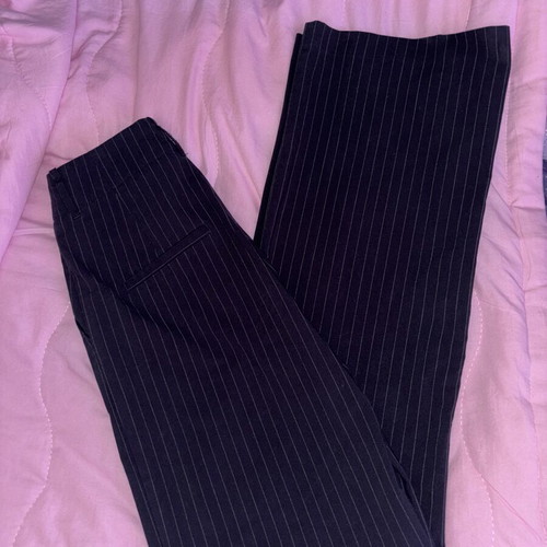 Stradivarius blue striped pants like new, straight wide leg
