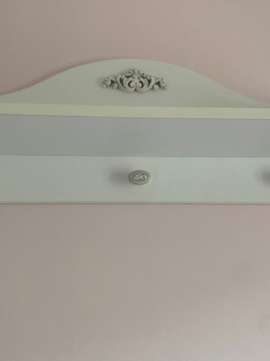 Shelf in white wood, new condition