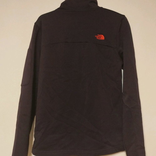 The North Face women's softshell sweatshirt like new, size M, black and orange