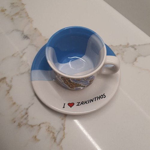 Zakynthos cup with saucer like new