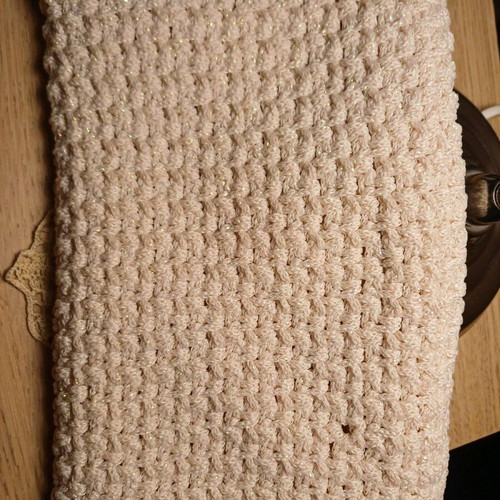 Handmade envelope bag like new, black and beige