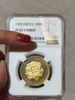 100 Drachma 1993 PF67 CAMEO like new
