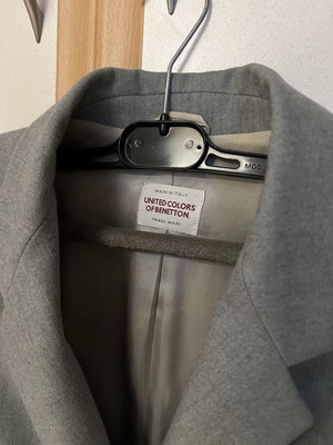 Benetton Jacket gray size M like new