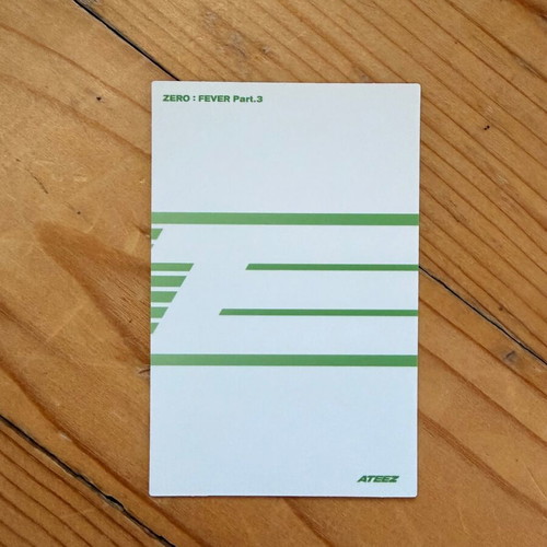 Ateez Seonghwa Zero Fever Part 3 Kpop photo card