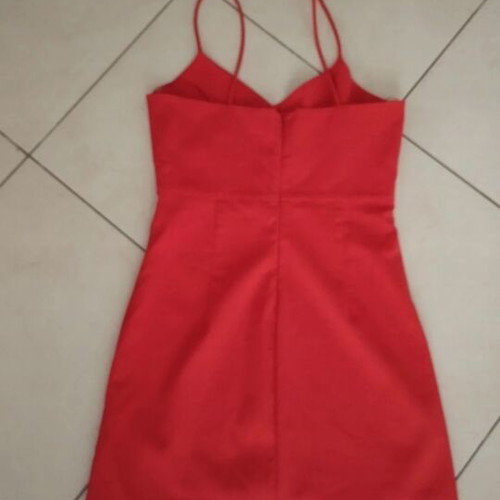 Zara women's mini dress Large like new, red