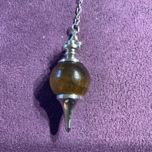 Tiger's Eye Authentic Stone Pendulum