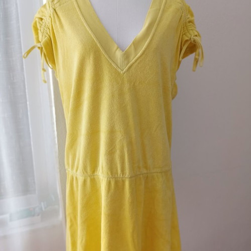 Juicy Couture velour beach dress tunic like new, yellow, size L