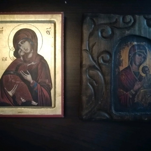 Christian icons like new, pack of 2 pieces