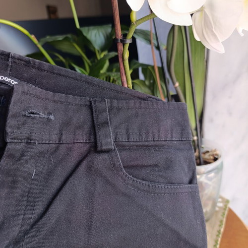 Pepe Rosa women's black crop pants