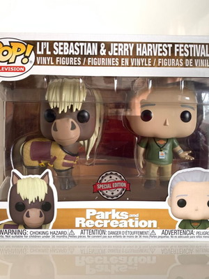 Funko Pop! Parks and Recreation Lil Sebastian & Jerry Harvest Festival 2-Pack специално издание ново