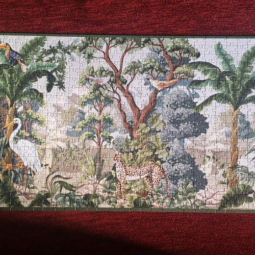 Panoramic puzzle Secret Garden 1000 pieces like new